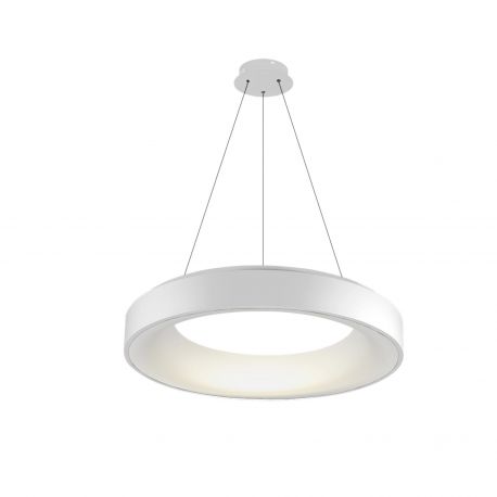 Pendule, Lustre suspendate - Lustra LED dimabila cu telecomanda SOVANA 45 alba