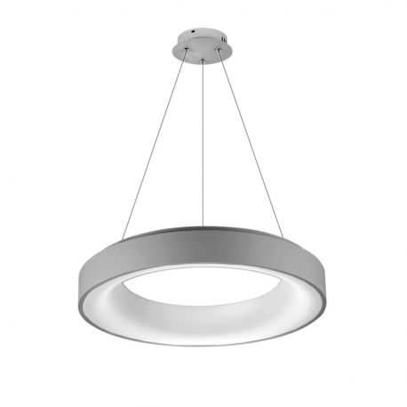 Pendule, Lustre suspendate - Lustra LED dimabila cu telecomanda SOVANA 45 gri