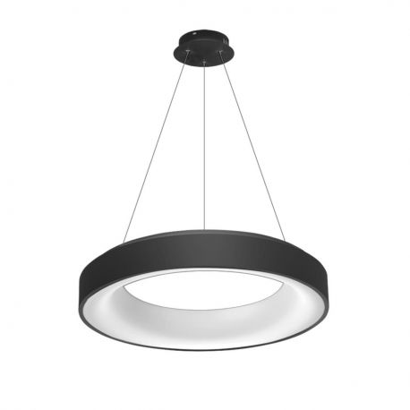 Pendule, Lustre suspendate - Lustra LED dimabila cu telecomanda SOVANA 45 neagra