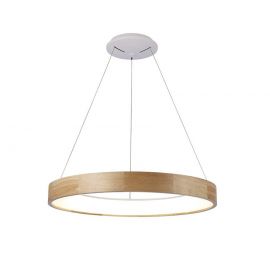 Pendule, Lustre suspendate - Lustra LED moderna design lemn natural 45cm Silvam