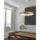Pendule, Lustre suspendate - Lustra LED moderna design lemn natural 45cm Silvam