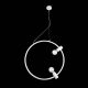 Pendule, Lustre suspendate - Lustra / Pendul design modern 60cm Orsola white