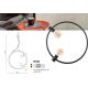 Pendule, Lustre suspendate - Lustra / Pendul design modern 60cm Orsola white