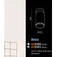 Plafoniere cu spoturi, Spoturi aplicate - Spot aplicat tavan/plafon design modern Avica negru