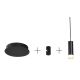 Pendule, Lustre suspendate - Lustra moderna cu 10 pendule de 6metri Ziko G9 negru