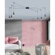 Pendule, Lustre suspendate - Lustra moderna cu 10 pendule de 6metri Ziko G9 negru