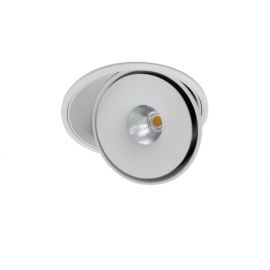 Spoturi tavan fals - Spot LED incastrabil directionabil de tavan/plafon BOSTON 1 ROUND alb