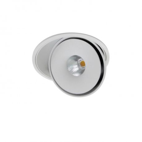 Spoturi tavan fals - Spot LED incastrabil directionabil de tavan/plafon BOSTON 1 ROUND alb