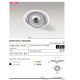 Spoturi tavan fals - Spot LED incastrabil directionabil de tavan/plafon BOSTON 1 ROUND negru