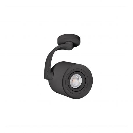 Plafoniere cu spoturi, Spoturi aplicate - Spot aplicat cu brat directionabil de tavan/plafon BROSS ARM negru