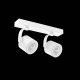 Plafoniere cu spoturi, Spoturi aplicate - Spot aplicat cu brat directionabil de tavan/plafon BROSS ARM 2 alb