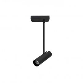 Plafoniere cu spoturi, Spoturi aplicate - Spot directionabil cu brat, aplicat de tavan/plafon LENS SQUARE negru