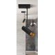 Plafoniere cu spoturi, Spoturi aplicate - Spot directionabil cu brat, aplicat de tavan/plafon LENS SQUARE negru