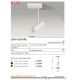 Plafoniere cu spoturi, Spoturi aplicate - Spot directionabil cu brat, aplicat de tavan/plafon LENS SQUARE negru