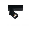 Spot LED aplicat directionabil design modern Santos Round negru