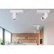 Plafoniere cu spoturi, Spoturi aplicate - Spot LED aplicat directionabil design modern Santos Round negru