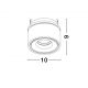 Spoturi tavan fals - Spot LED directionabil, incastrabil tavan fals UNIVERSAL alb