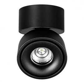 Plafoniere cu spoturi, Spoturi aplicate - Spot LED directionabil, aplicat tavan/ perete UNIVERSAL negru