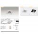 Spoturi tavan fals - Spot LED incastrabil de tavan/plafon FILL S alb 3000K