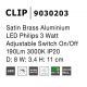 Aplice cu Spot - Aplica LED cu spot directionabil design minimalist CLIP alama satinata