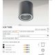 Spoturi - Spot aplicat iluminat exterior IP54 JOE TUBE gri deshis
