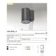 Aplice - Aplica moderna exterior cu iluminat ambiental IP54 JOE WALL 1 gri inchis