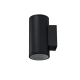 Aplica moderna exterior cu iluminat ambiental IP54 JOE WALL 2 neagra