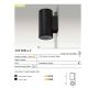Aplice - Aplica moderna exterior cu iluminat ambiental IP54 JOE WALL 2 neagra