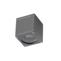 Aplica moderna exterior cu iluminat ambiental IP54 JOE SQUARE gri inchis