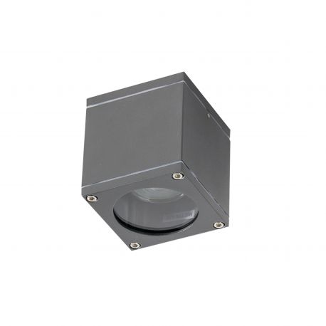 Aplice - Aplica moderna exterior cu iluminat ambiental IP54 JOE SQUARE gri inchis