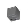Aplica moderna exterior cu iluminat ambiental IP54 JOE SQUARE gri inchis