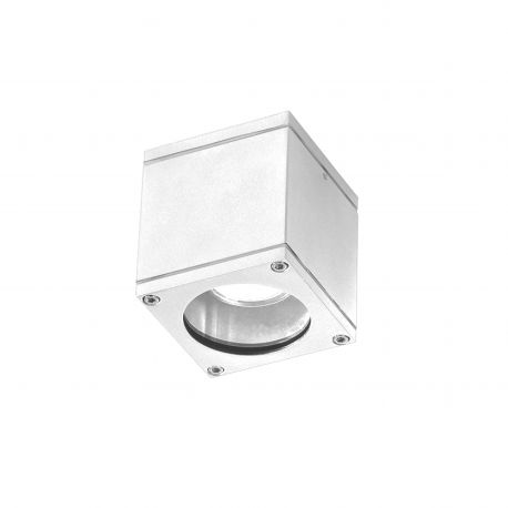 Aplice - Aplica moderna exterior cu iluminat ambiental IP54 JOE SQUARE alba