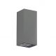 Aplice - Aplica moderna exterior cu iluminat ambiental IP54 JAKE WALL 2 GRI INCHIS