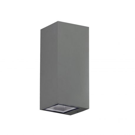 Aplice - Aplica moderna exterior cu iluminat ambiental IP54 JAKE WALL 2 GRI INCHIS