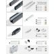 Spoturi, Proiectoare pe sina - Spot directionabil pe sina LENS TRACK negru