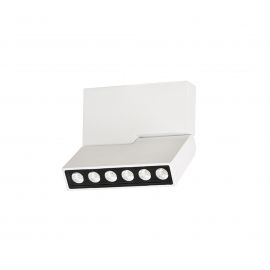 Plafoniere cu spoturi, Spoturi aplicate - Spot LED aplicat directionabil de tavan/plafon LEON 5 alb