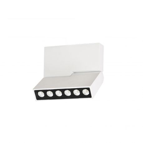 Plafoniere cu spoturi, Spoturi aplicate - Spot LED aplicat directionabil de tavan/plafon LEON 5 alb