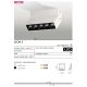 Plafoniere cu spoturi, Spoturi aplicate - Spot LED aplicat directionabil de tavan/plafon LEON 5 alb
