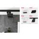 Plafoniere cu spoturi, Spoturi aplicate - Spot LED aplicat directionabil de tavan/plafon LEON 5 negru