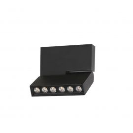 Spot LED aplicat directionabil de tavan/plafon LEON 5 negru