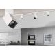 Spoturi, Proiectoare pe sina - Spot LED directionabil pe sina SANTOS SQUARE TRACK negru