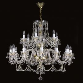Lustre Cristal Bohemia - Candelabru XXL Cristal Bohemia Exclusive 18 brate, ANDREA XVIII