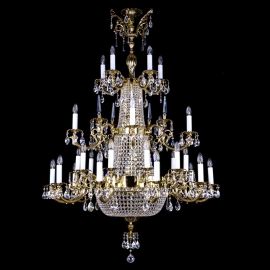 Lustre Cristal Bohemia - Candelabru XXL Cristal Bohemia Exclusive ARABELA dia. 1200x1700