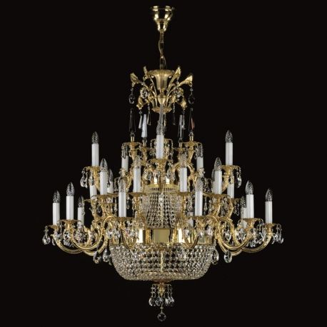 Lustre Cristal Bohemia - Candelabru XXL Cristal Bohemia Exclusive ARABELA dia.120cm