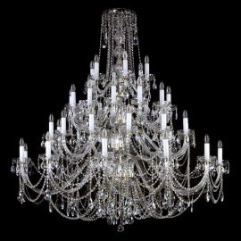 Lustre Cristal Bohemia - Candelabru XXL Cristal Bohemia Exclusive 42 brate AURELIE 42