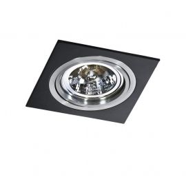 Spoturi tavan fals - Spot incastrabil directionabil de tavan/plafon SIRO 1 BK/ALU