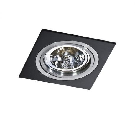 Spoturi tavan fals - Spot incastrabil directionabil de tavan/plafon SIRO 1 BK/ALU