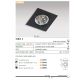 Spoturi tavan fals - Spot incastrabil directionabil de tavan/plafon SIRO 1 WH