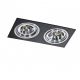 Spoturi tavan fals - Spot incastrabil directionabil de tavan/plafon SIRO 2 BK/ALU