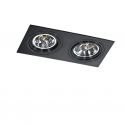 Spot incastrabil directionabil de tavan/plafon SIRO 2 BK